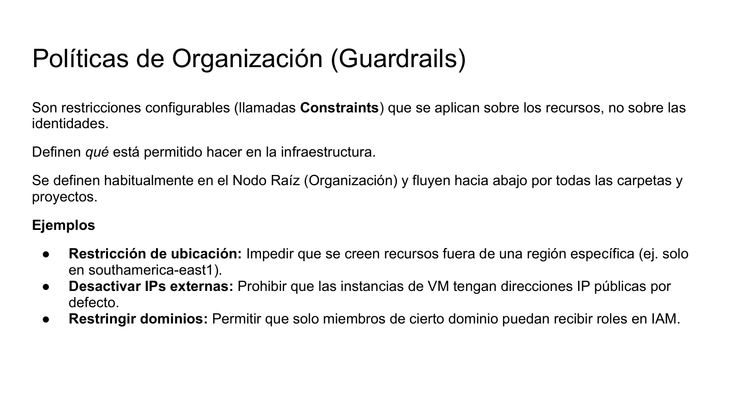Políticas de Organización